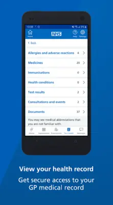 NHS App android App screenshot 2